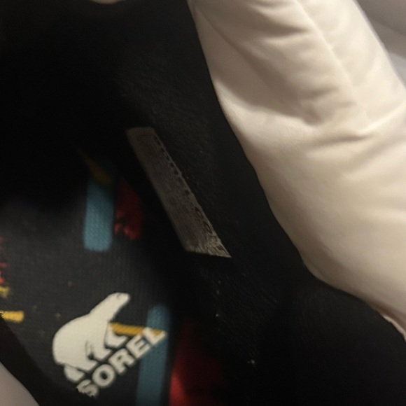 New Sorel Womens Out N About Puffy Zip Winter Boots -Orange /White/Black 7.5US - Picture 8 of 8